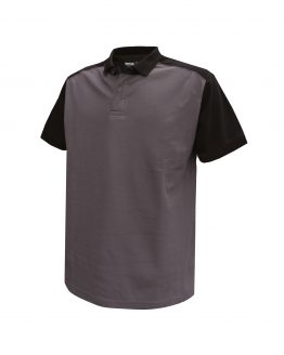 cesar_two-tone-polo-shirt_cement-grey-black_front