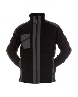 croft_three-layered-fleece-jacket_black-anthracite-grey_front