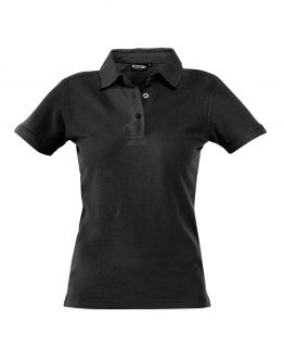 leon-women_polo-shirt_black_front