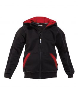 watson-kids_hooded-zip-up-sweatshirt_black-red_front