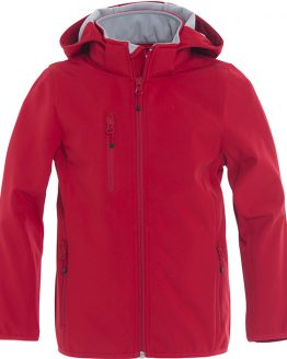 Clique Basic Softshell Jacket Junior rood 110/120