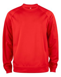 Clique Basic Active Roundneck rood xs
